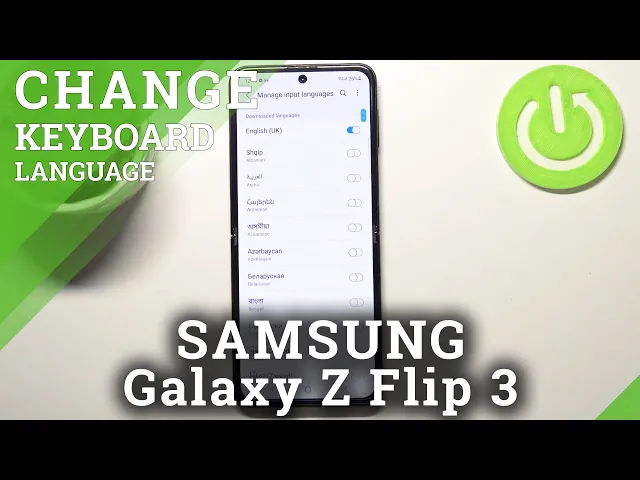 Video thumbnail for How to Change Keyboard Language in SAMSUNG Galaxy Z Flip3 5G - Keyboard Settings