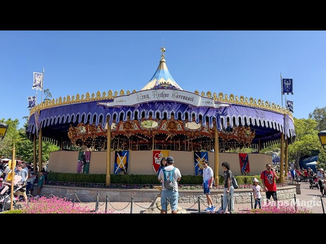 Video thumbnail for King Arthur Carrousel Closes for Refurbishment at Disneyland 4K