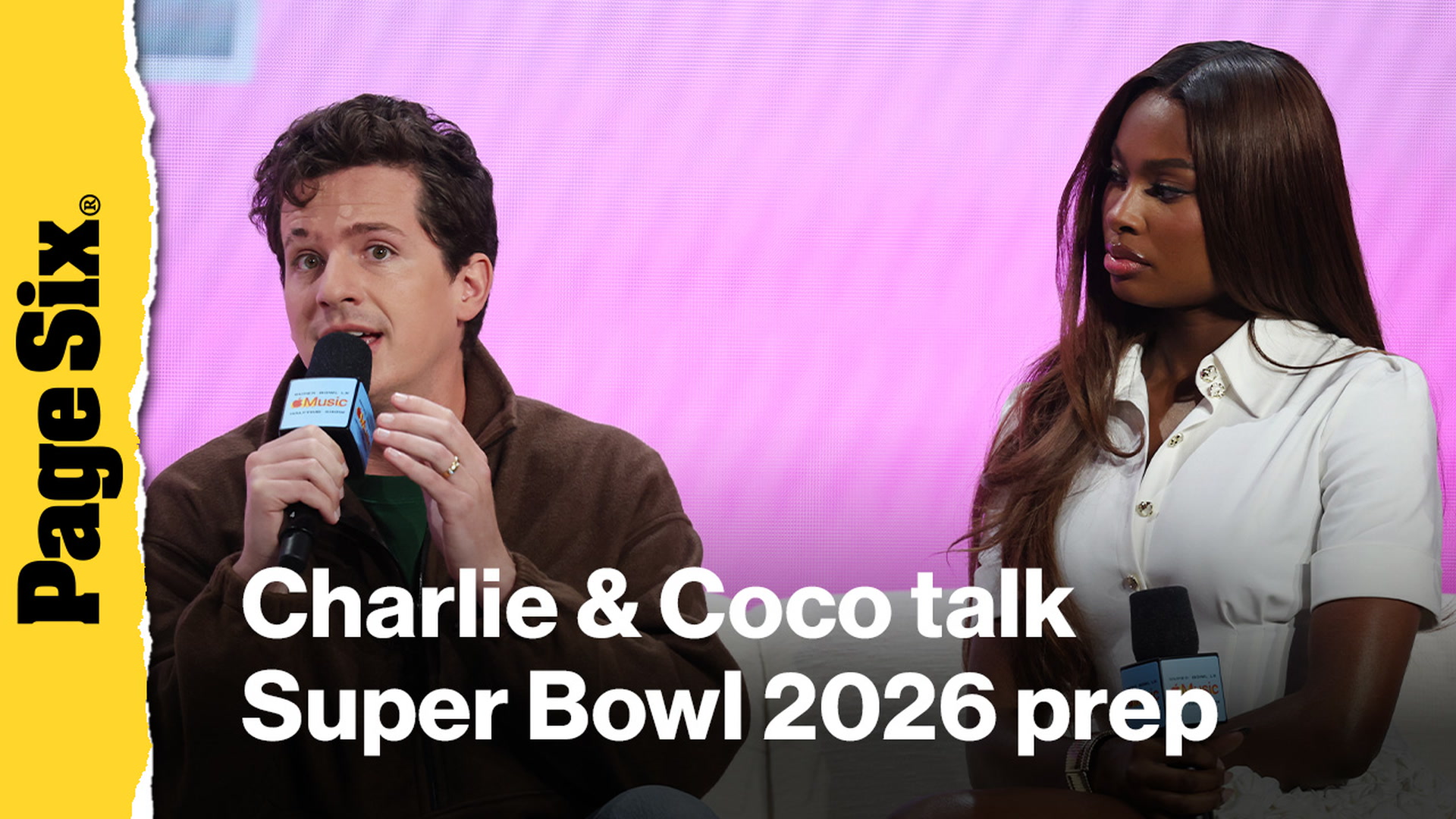 Video thumbnail for Charlie Puth, Coco Jones share how they're preparing for their Super Bowl 2026 performances