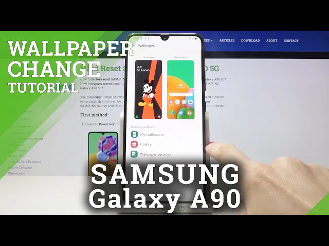 Video thumbnail for How to Change Wallpaper in SAMSUNG Galaxy A90 5G – Update Desktop