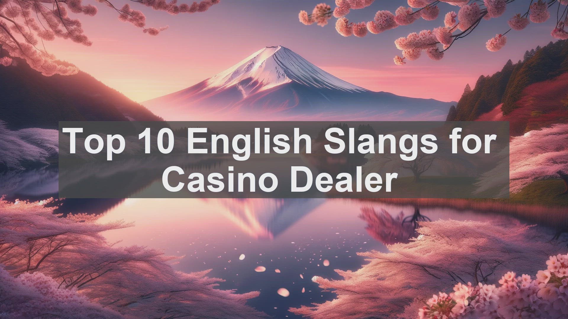 'Video thumbnail for Top 10 English Slangs for Casino Dealer'