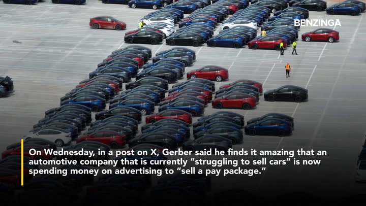 'Video thumbnail for Tesla Slammed For Spending Money On Promoting Elon Musk's $1 Trillion Pay Package, While 'Struggling To Sell Cars''