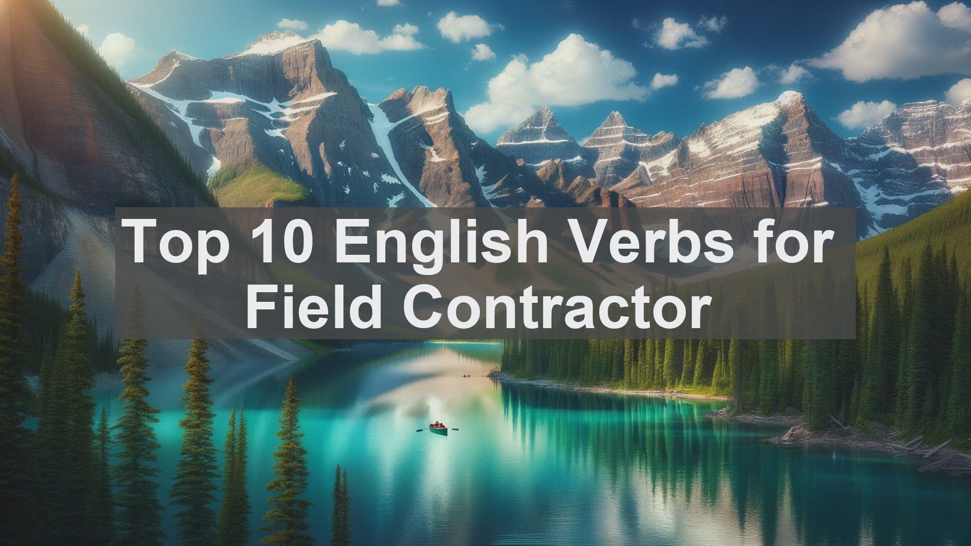 'Video thumbnail for Top 10 English Verbs for Field Contractor'