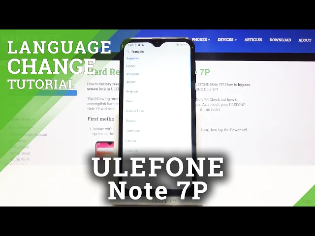 Video thumbnail for How to Change Language in ULEFONE Note 7P – List of Languages
