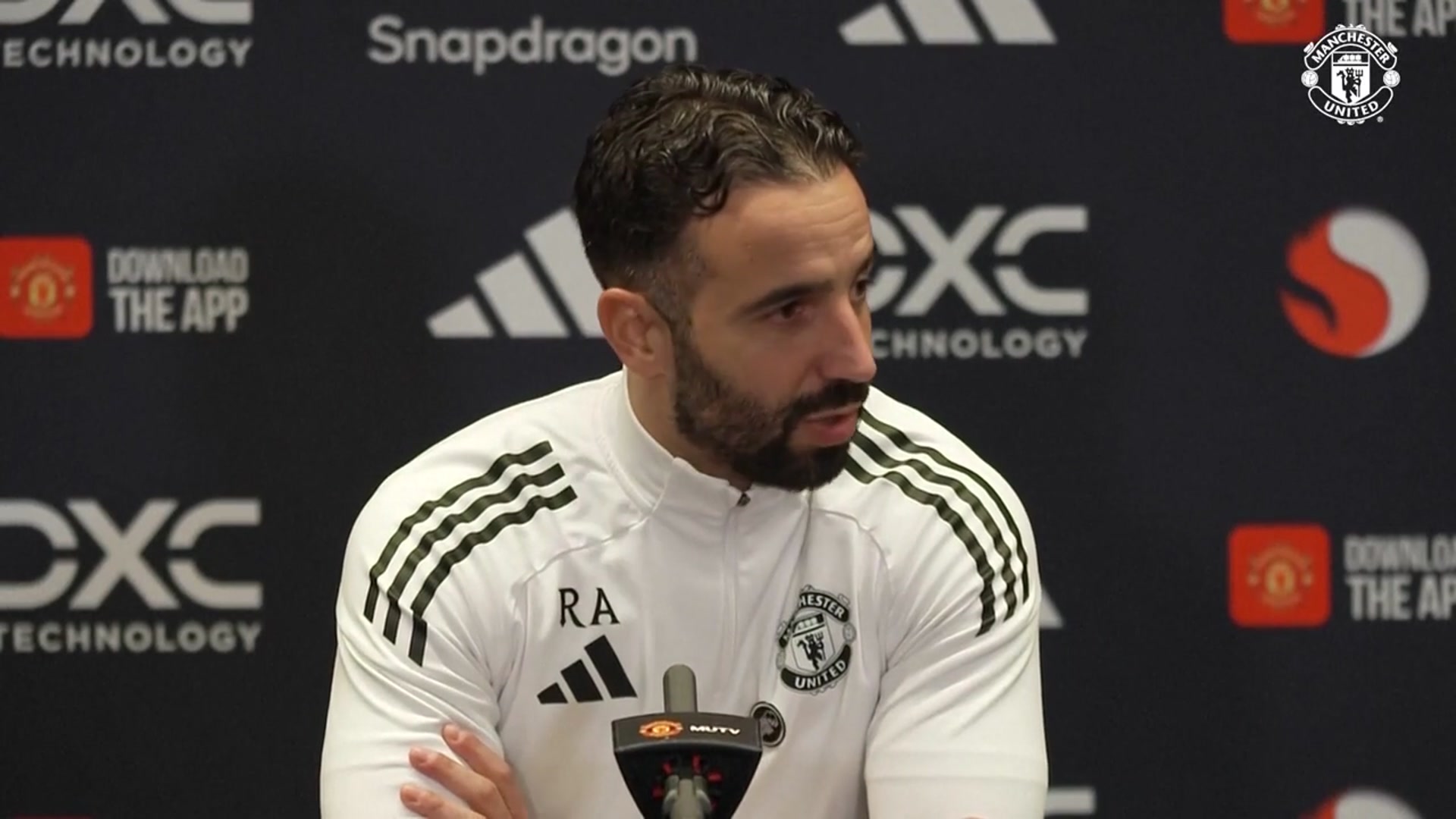 'Video thumbnail for 'Stay calm' - Amorim focused on Brighton after Liverpool win'