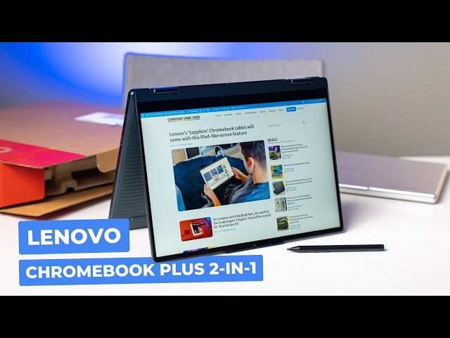 Video thumbnail for Lenovo Chromebook Plus 2-in-1: Unboxing & First Impressions