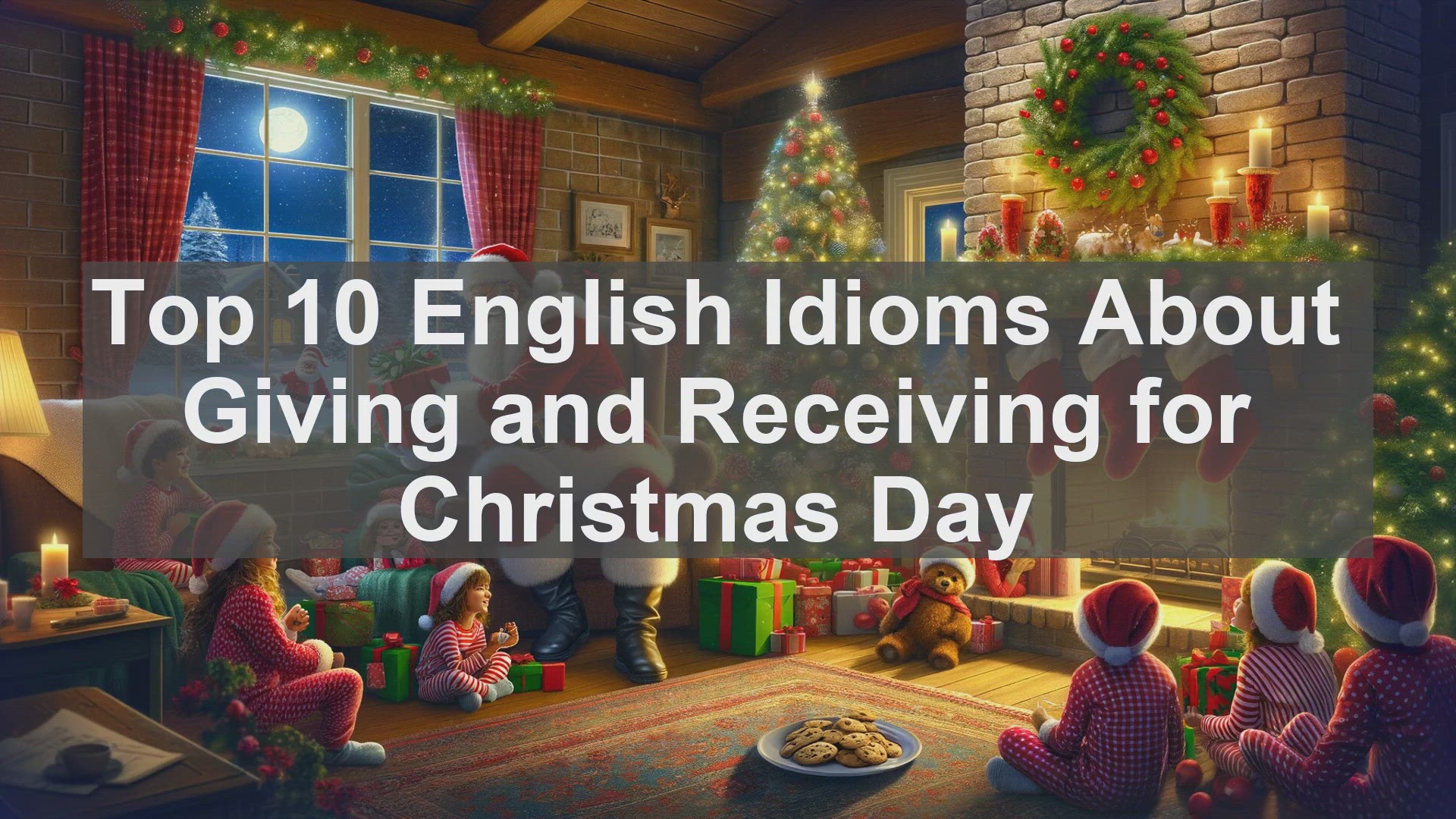 'Video thumbnail for Top 10 English Idioms About Giving and Receiving for Christmas Day'