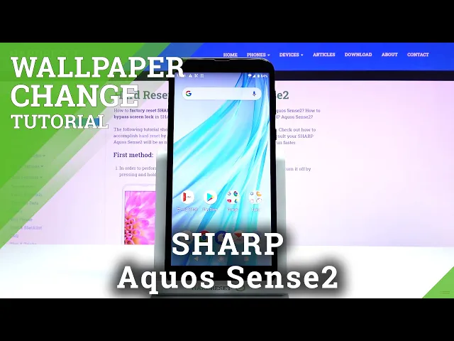 Video thumbnail for How to Change Wallpaper in SHARP Aquos Sense2 – Update Main Screen Image