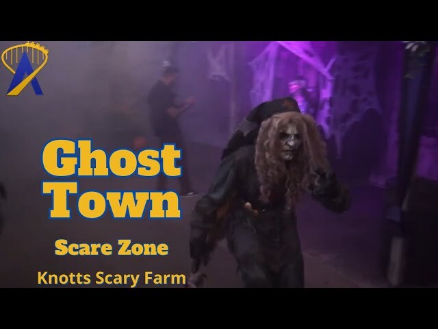 Video thumbnail for Ghost Town Scare Zone at Knott's Scary Farm 2023