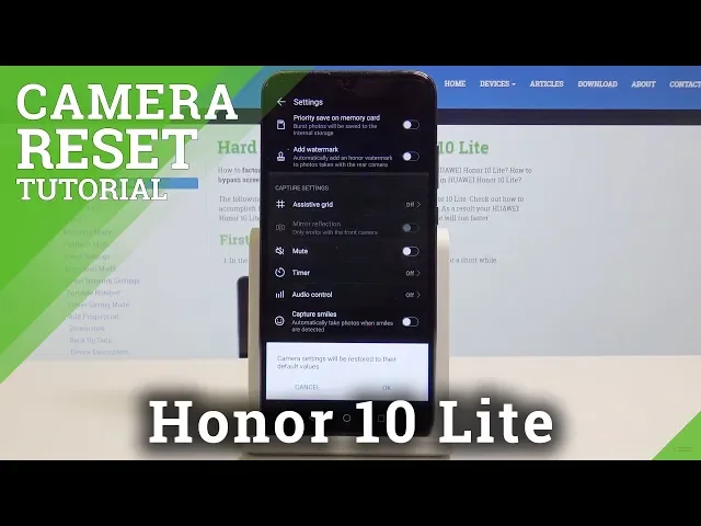 Video thumbnail for How to Reset Camera in Honor 10 Lite - Restore Default Settings