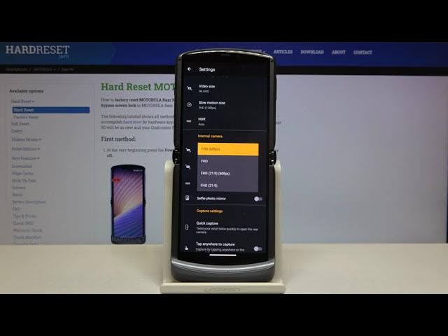Video thumbnail for How to Change Video Quality in MOTOROLA Razr 5G – Find Video Settings