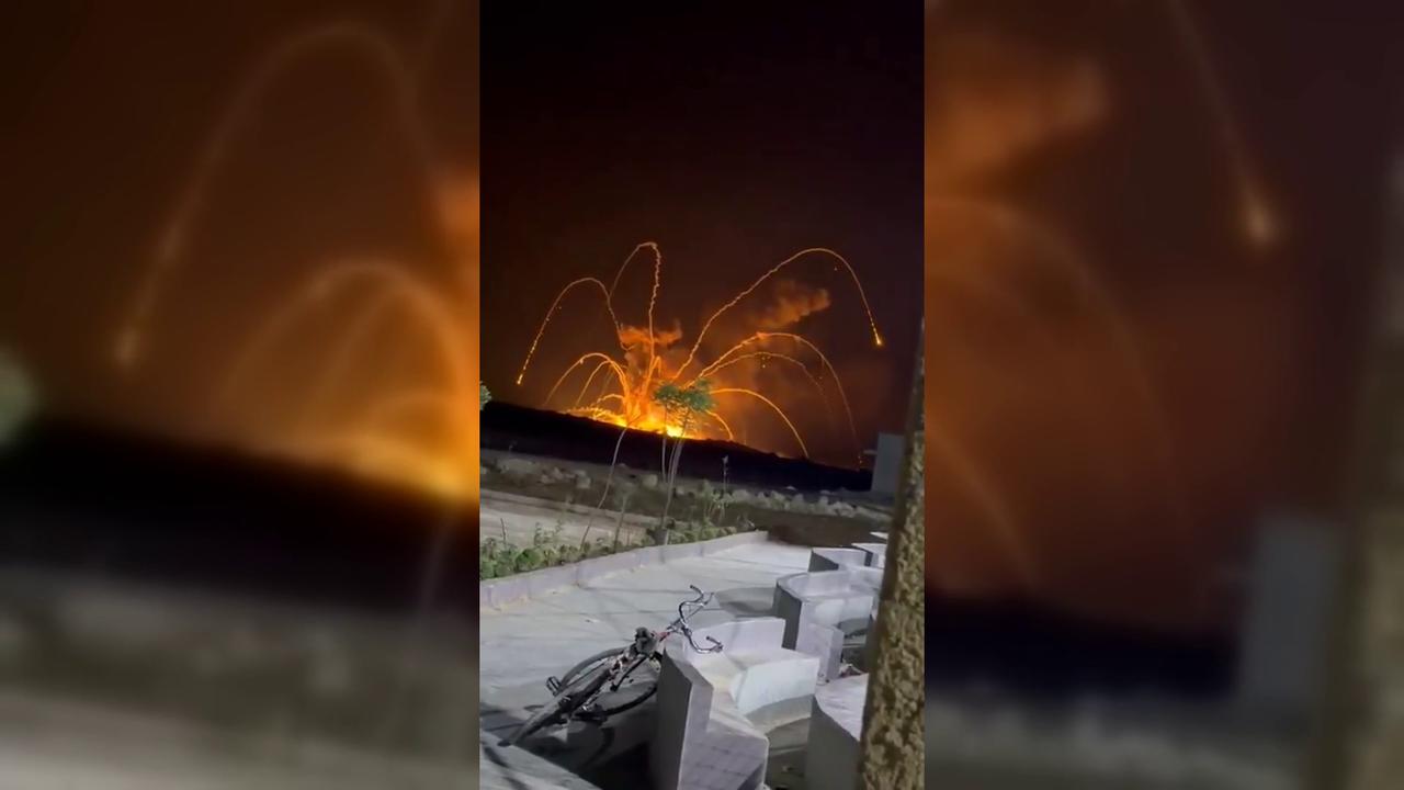 Video thumbnail for Syria: Explosion at Ammo Depot in Syria.