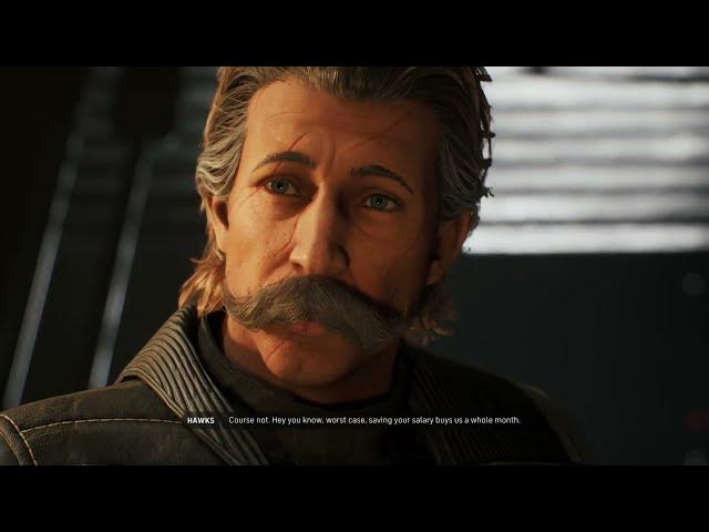 Video thumbnail for Star Wars Zero Company - Tesh Hawks Reviews The Serolonis Job | Runa Blask "Rent Is Due" Cutscene