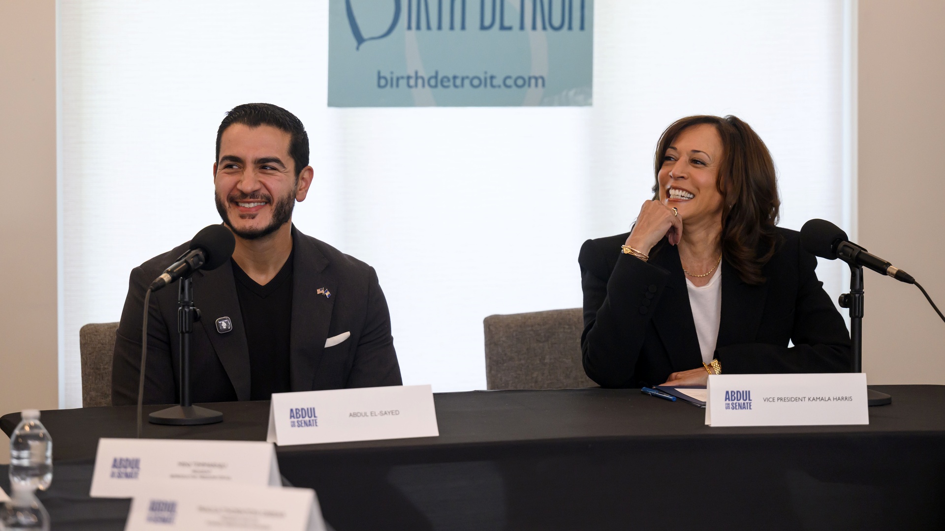 Video thumbnail for Harris hits campaign trail with El-Sayed as some other Democrats keep their distance