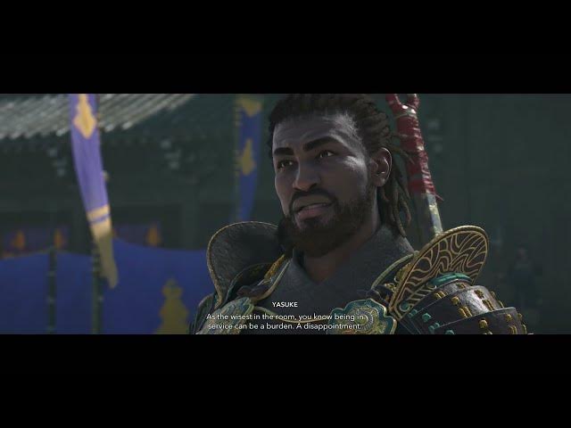 Video thumbnail for Assassin's Creed Shadows - Darkness Falls: Accuse Joken Hokkyo "The Wise" Introduction Cutscene