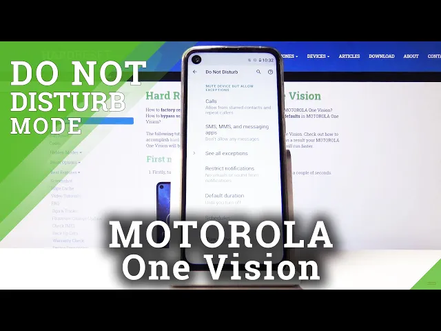 Video thumbnail for How to Use Do Not Disturb Mode in Motorola One Vision - Mute All Sounds