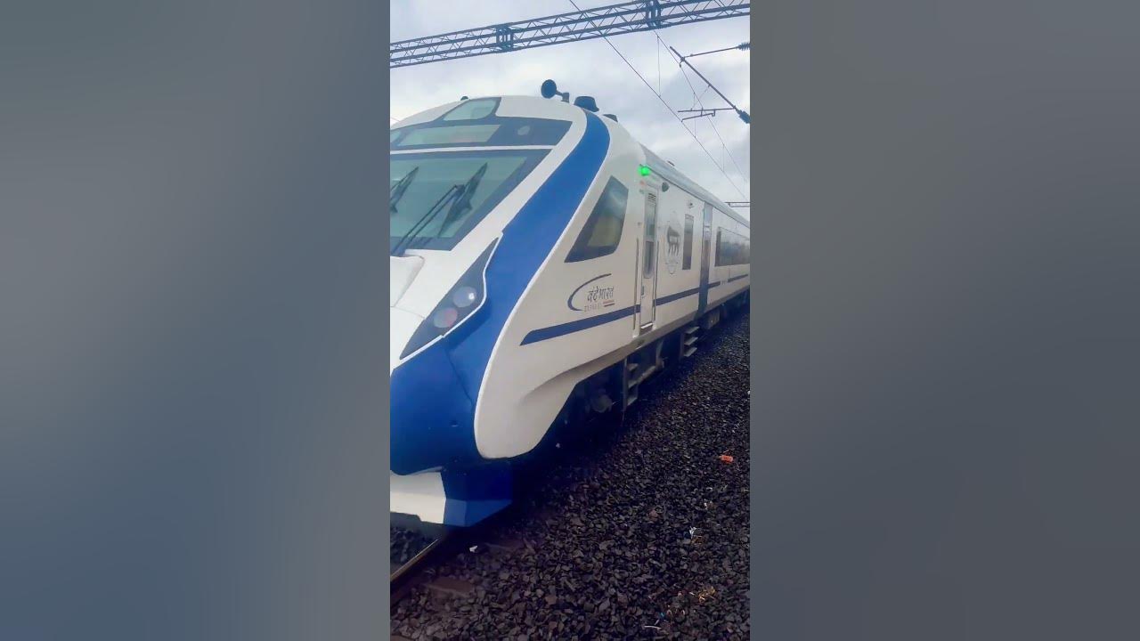 Video thumbnail for Vande Bharat (Madgaon) passing - Indian Railways #youtubeshorts #indianrailways #youtube #train