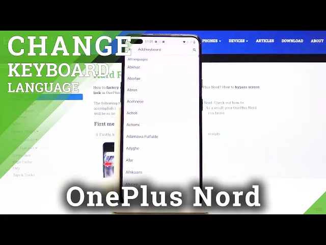 Video thumbnail for How to Switch Keyboard in OnePlus Nord – Language Settings