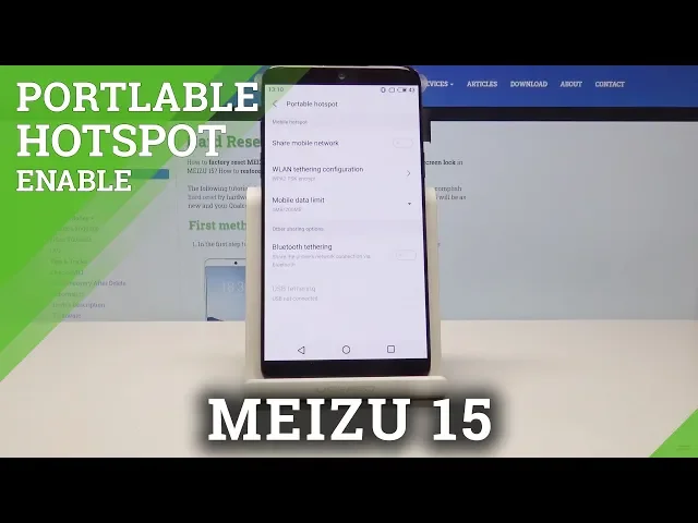 Video thumbnail for How to Manage Portable Hotspot on MEIZU 15 - Create Wi-Fi Spot