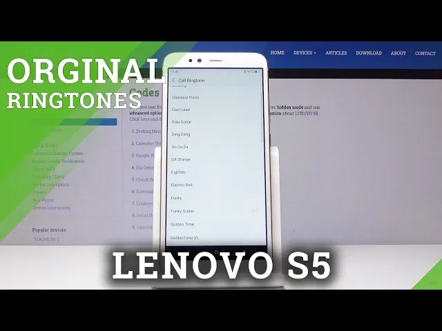 Video thumbnail for How to Change Ringtone in LENOVO S5 - Orginal Ringtone List