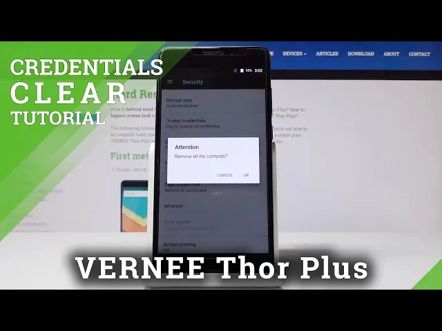 Video thumbnail for How to Clear Credentials in VERNEE Thor Plus - Delete Licenses