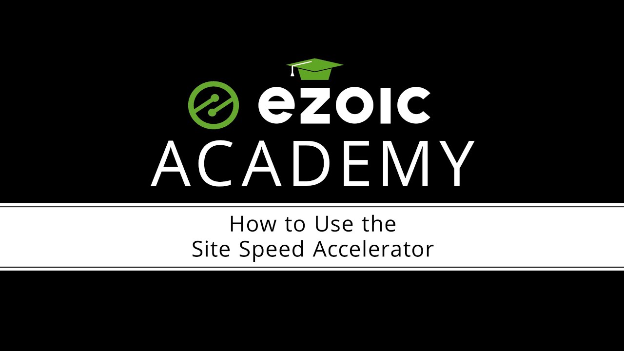 'Video thumbnail for How to Use Site Speed Accelerator'