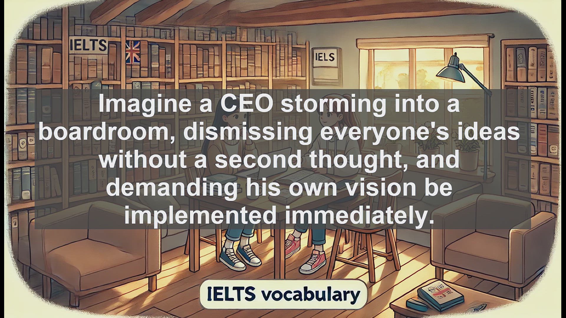 'Video thumbnail for 2000 Must Know IELTS 9.0 Vocabulary - Imperiousness: The Power-Hungry Attitude Explained'