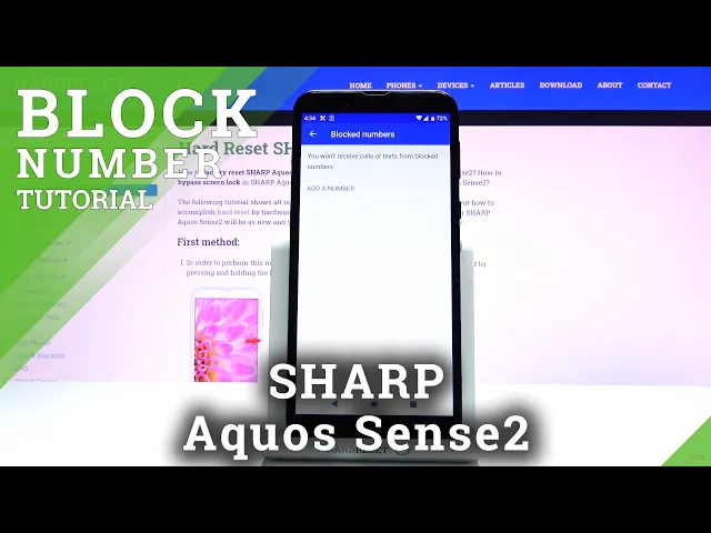 Video thumbnail for How to Block Numer in SHARP Aquos Sense2 – Block Calls & Messages