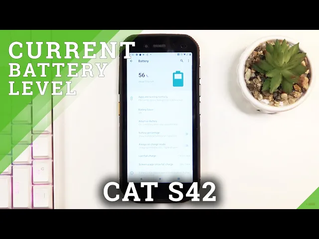 Video thumbnail for How to Enable Battery Percentage on CAT S42 – Open Battery Settings