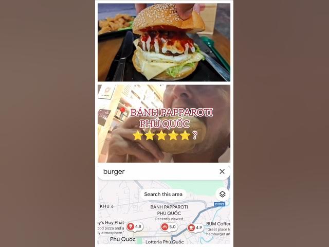 Video thumbnail for 🍔 Le meilleur burger de Phu Quoc ?Avec une note parfaite de 5.0, je devais vérifier par moi-même 🤔