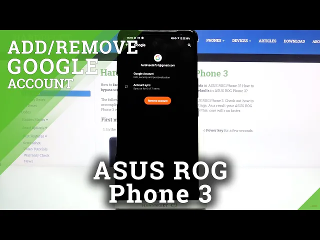 Video thumbnail for How to Manage Google Account in ASUS ROG Phone 3 – Add / Remove Google Account