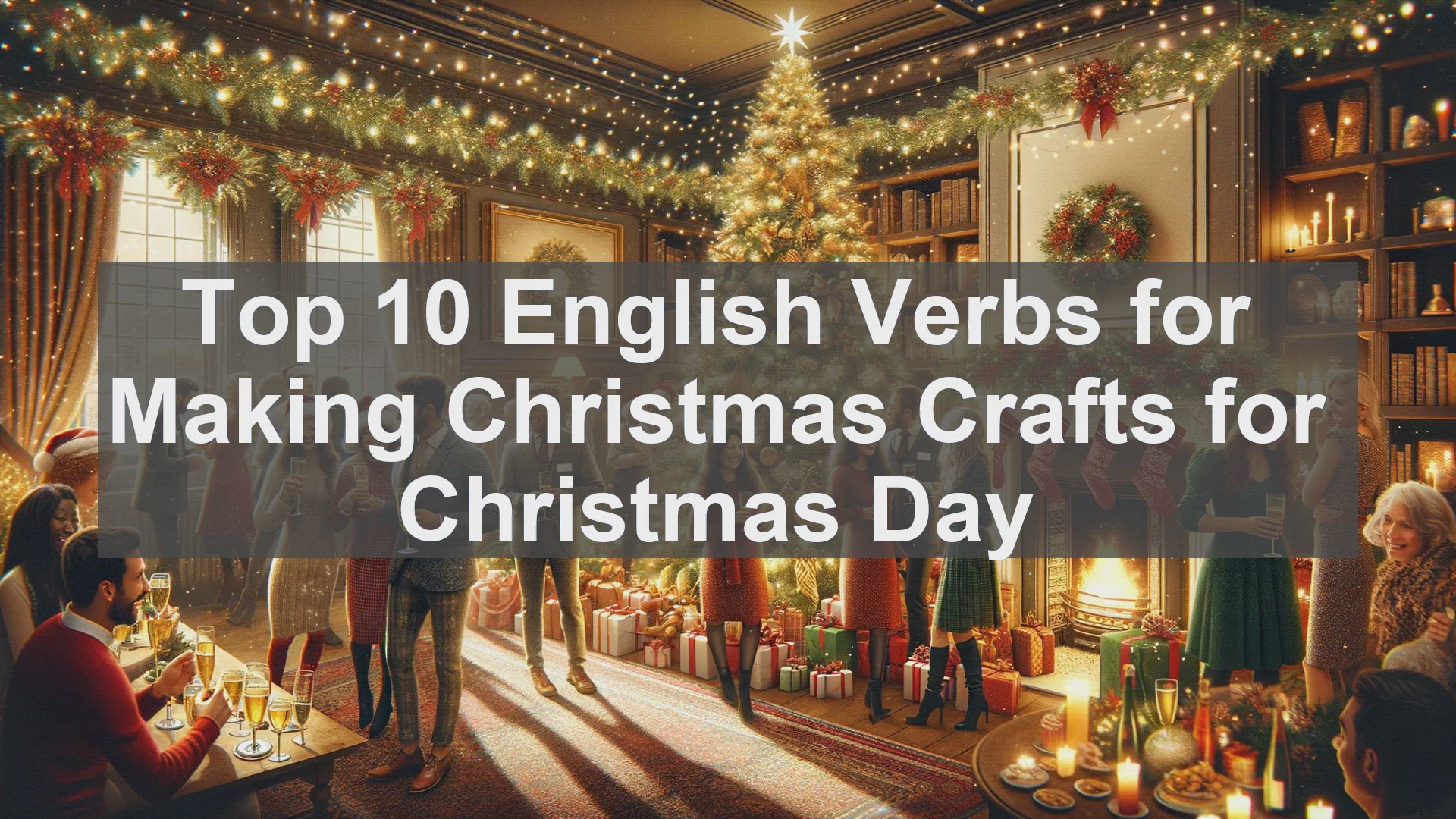 'Video thumbnail for Top 10 English Verbs for Making Christmas Crafts for Christmas Day'