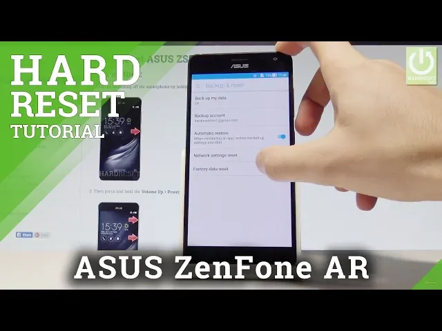 Video thumbnail for How to Wipe Data in ASUS ZenFone AR - Factory Reset |HardReset.Info