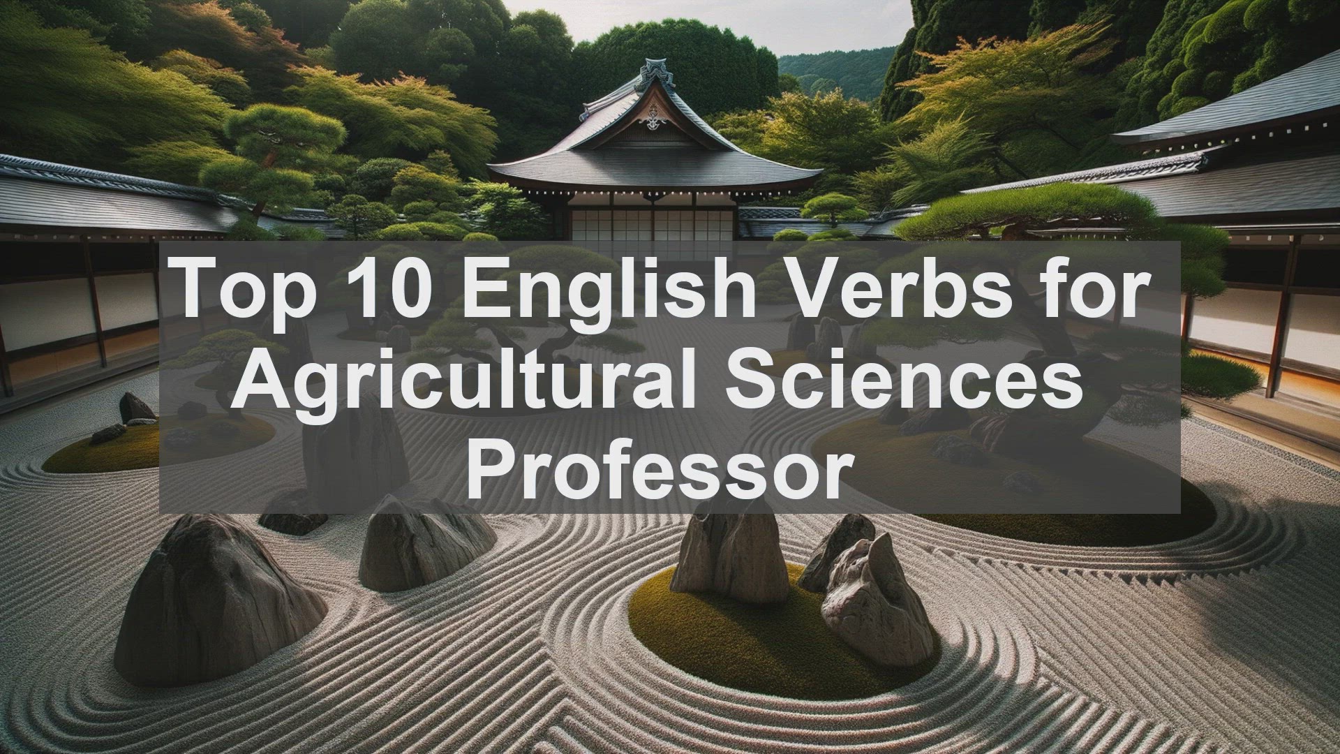 'Video thumbnail for Top 10 English Verbs for Agricultural Sciences Professor'