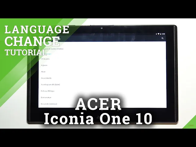 Video thumbnail for How to Change Language in ACER Iconia One 10 – Switch System Language
