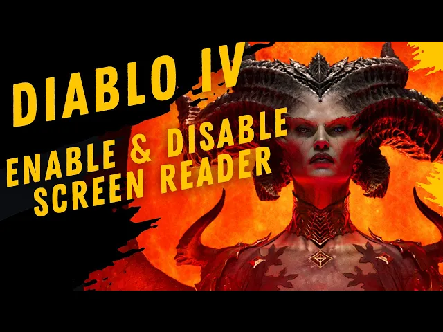 Video thumbnail for How To Enable & Disable Screen Reader On Diablo IV