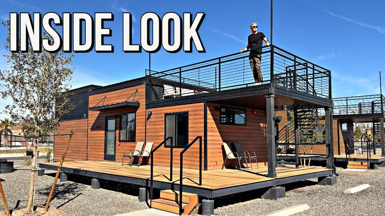 Video thumbnail for ZipKit Homes: 550 sq ft Modular Home Tour | Two Bedrooms, Two Bathrooms