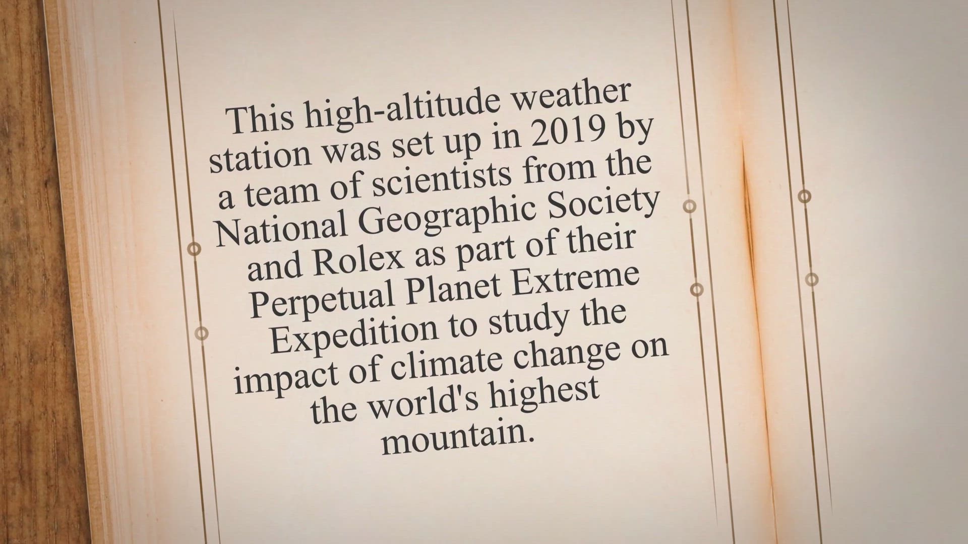 Video thumbnail for The Balcony Everest: A High Altitude Weather Station for Climate Research
