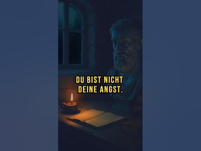 Video thumbnail for Angst verstehen – Du bist nicht deine Angst (Stoizismus)