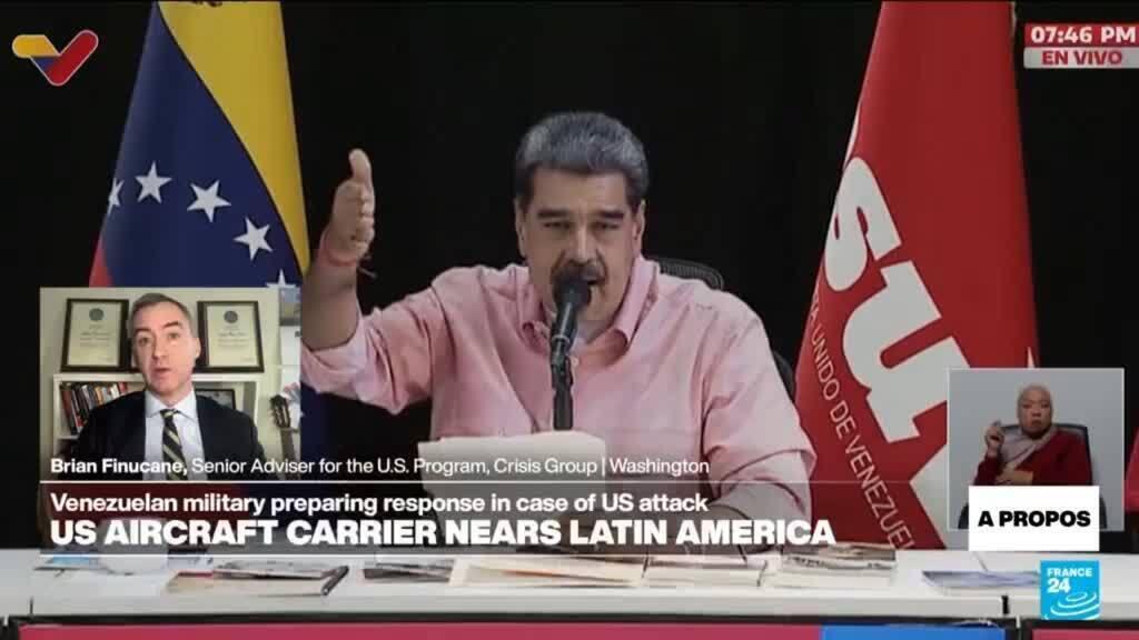 Video thumbnail for Trump's rhetoric against Venezuela 'cloaks a regime-change programme', expert says