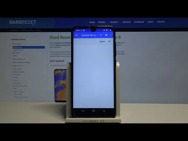 Video thumbnail for How to Format SD Card on KRUGER & Matz Move 9 – Reset SD Card