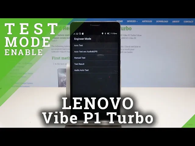 Video thumbnail for How to Boot into Service Menu in Lenovo Vibe P1 Turbo - Engineer Mode