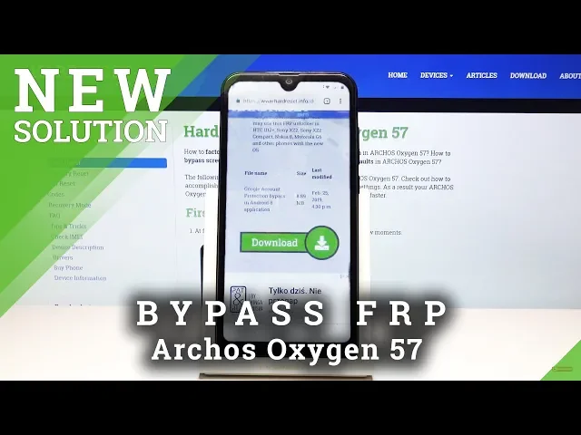 Video thumbnail for How to Unlock FRP in Archos Oxygen 57 - Skip Google Verification