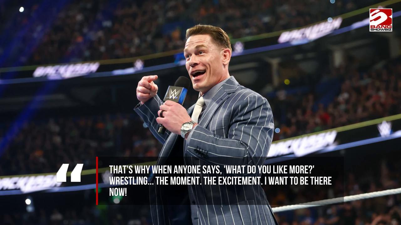 Video thumbnail for John Cena reveals why he prefers wrestling to acting