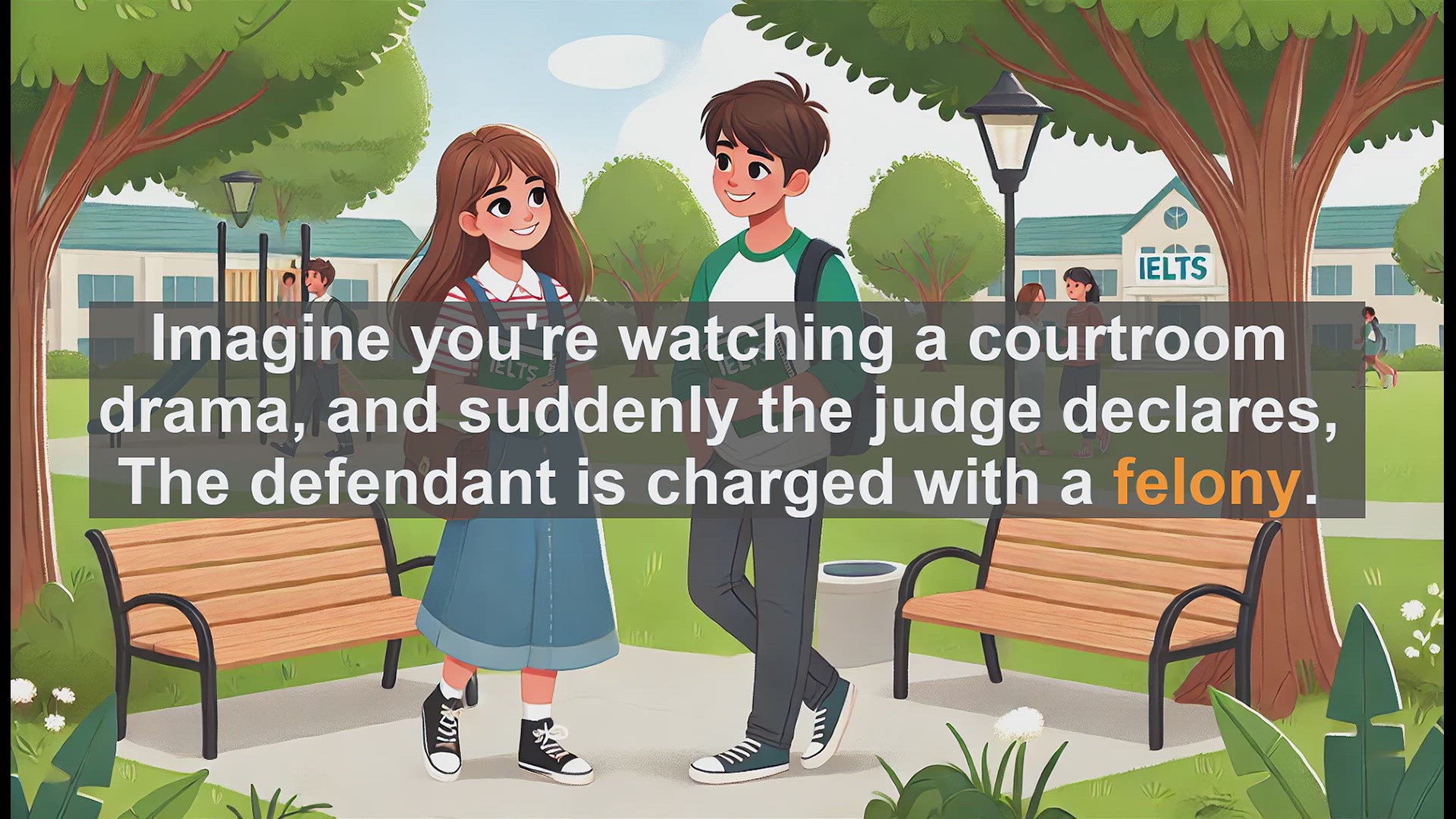'Video thumbnail for 5000 Must Know IELTS 8.0 Vocabulary - What Is a Felony? Key Legal Term for IELTS Success'