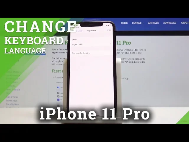 Video thumbnail for How to Change Keyboard Language in iPhone 11 Pro - Set Up Language