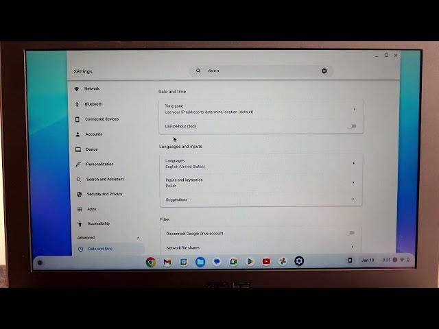Video thumbnail for Asus Chromebook Flip C214 How To Adjust Date & Time Settings