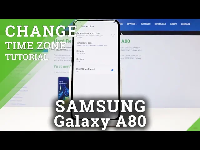 Video thumbnail for How to Change Date & Time in SAMSUNG Galaxy A80 - Set Up Time Zone