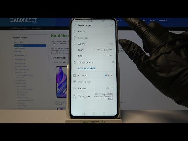 Video thumbnail for Add Reminder / Manage Calendar App - HUAWEI Honor 9x Pro