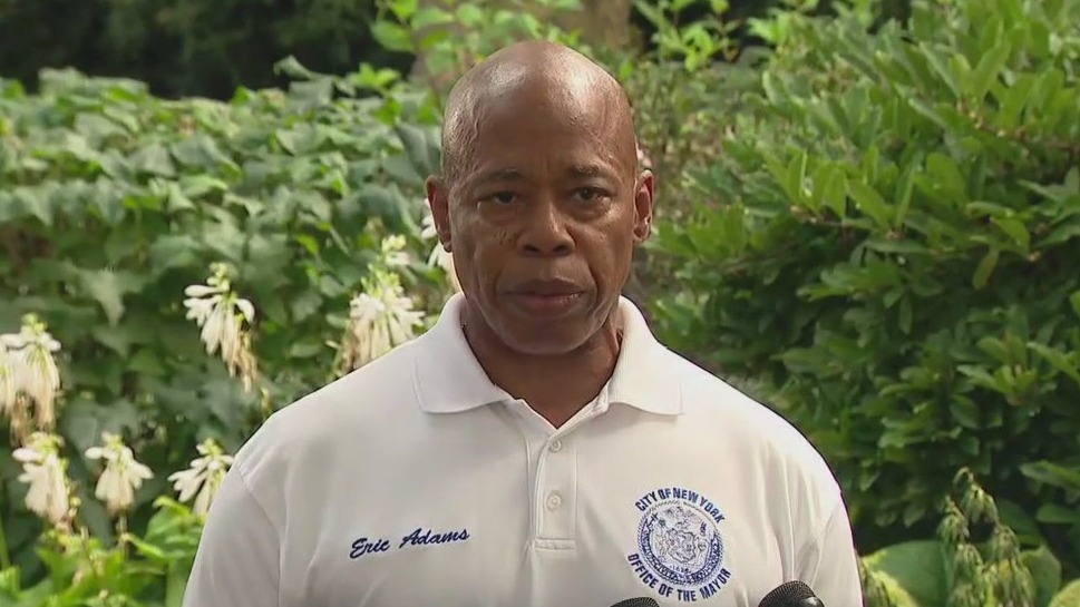 'Video thumbnail for Eric Adams staying in mayor's race'